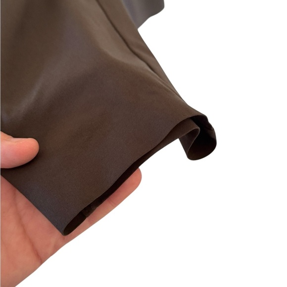 Athleta Skyline Tapered FeatherWeight stretch  Pants Tie Waist Brown Size 4 - Picture 6 of 9